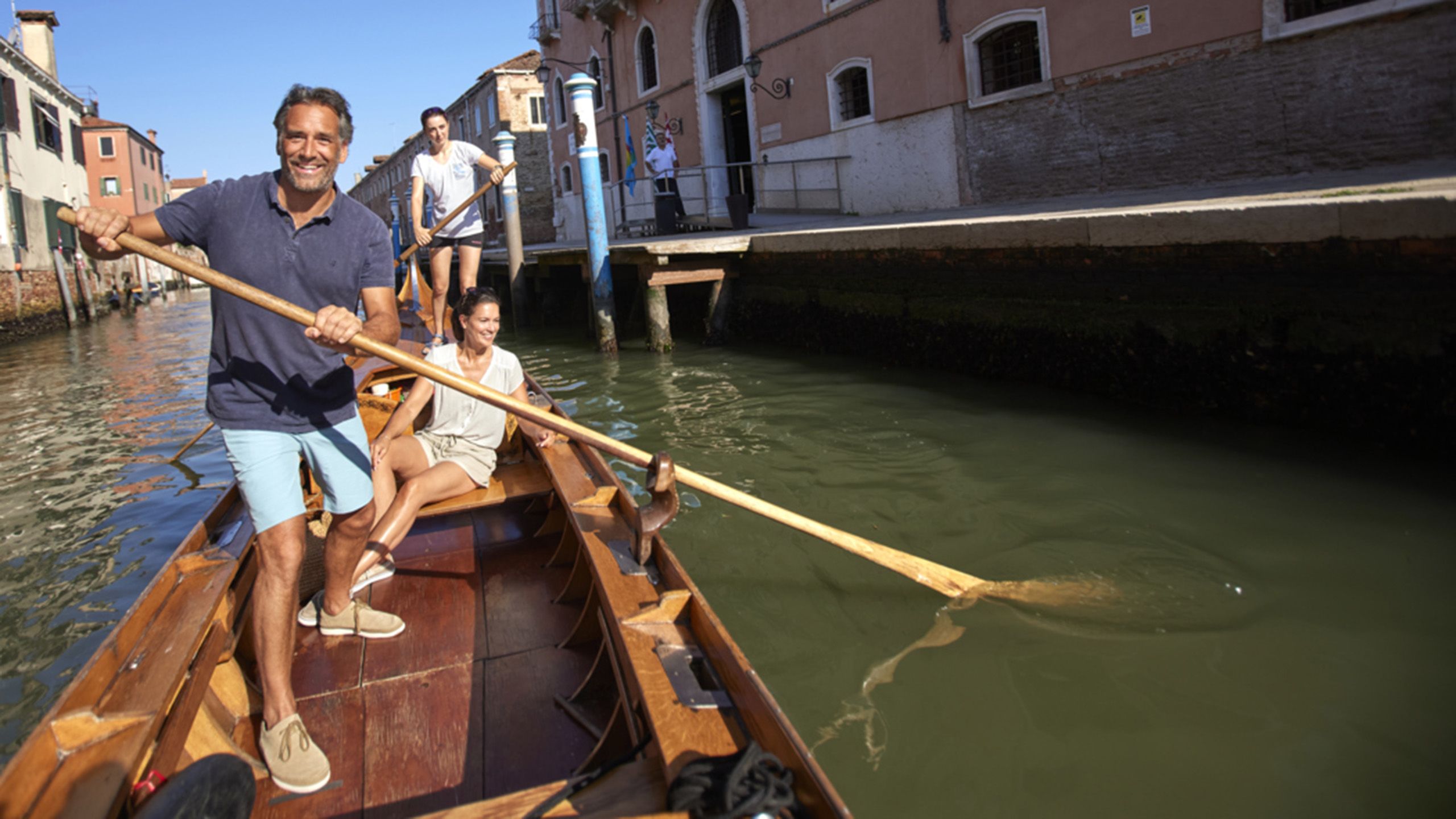 Rowing in Venice