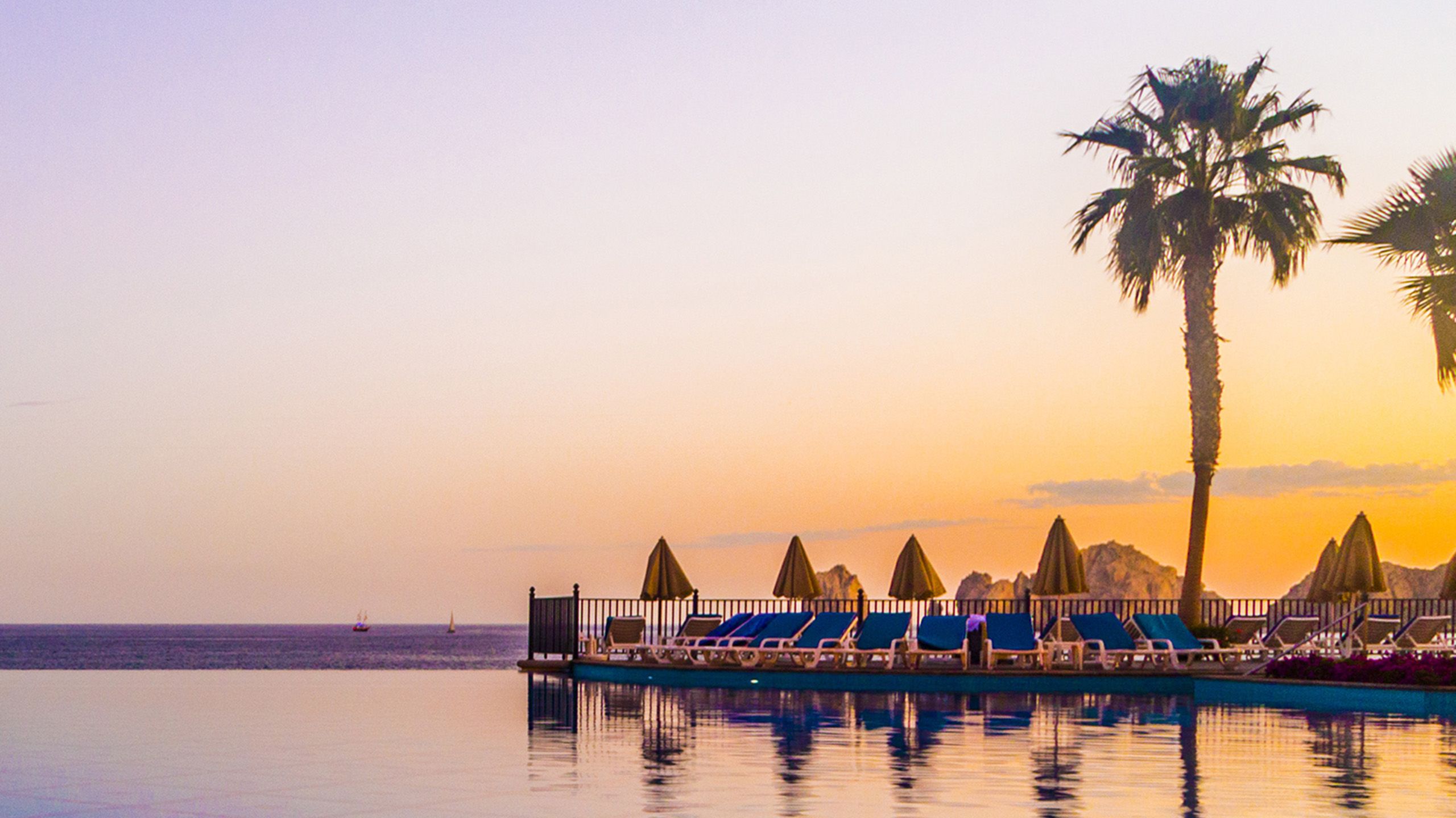 Beach huts in Mexico