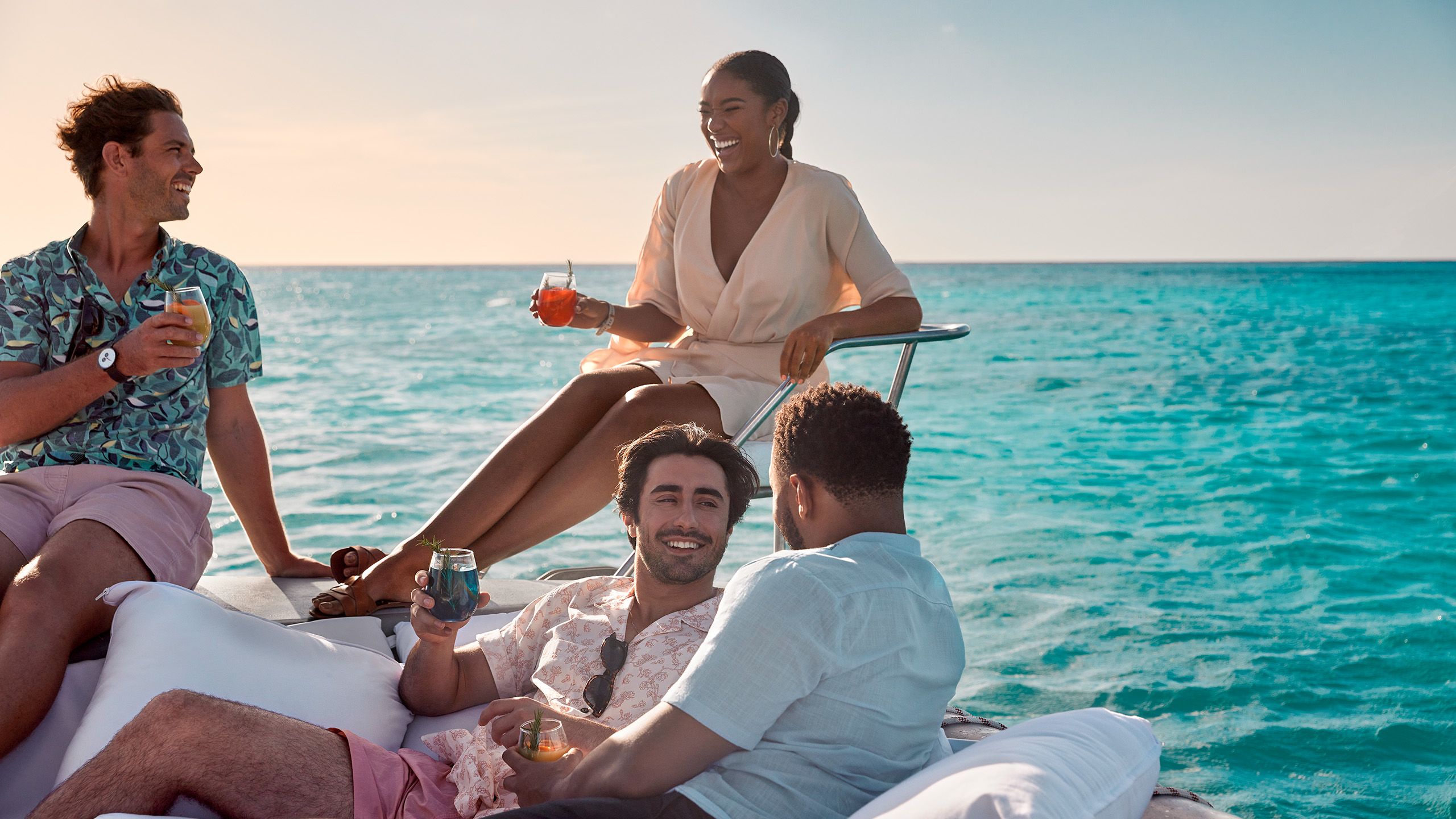 Visitors on a cruise in Aruba