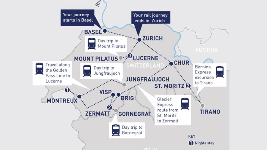 Scenic Basel tour map