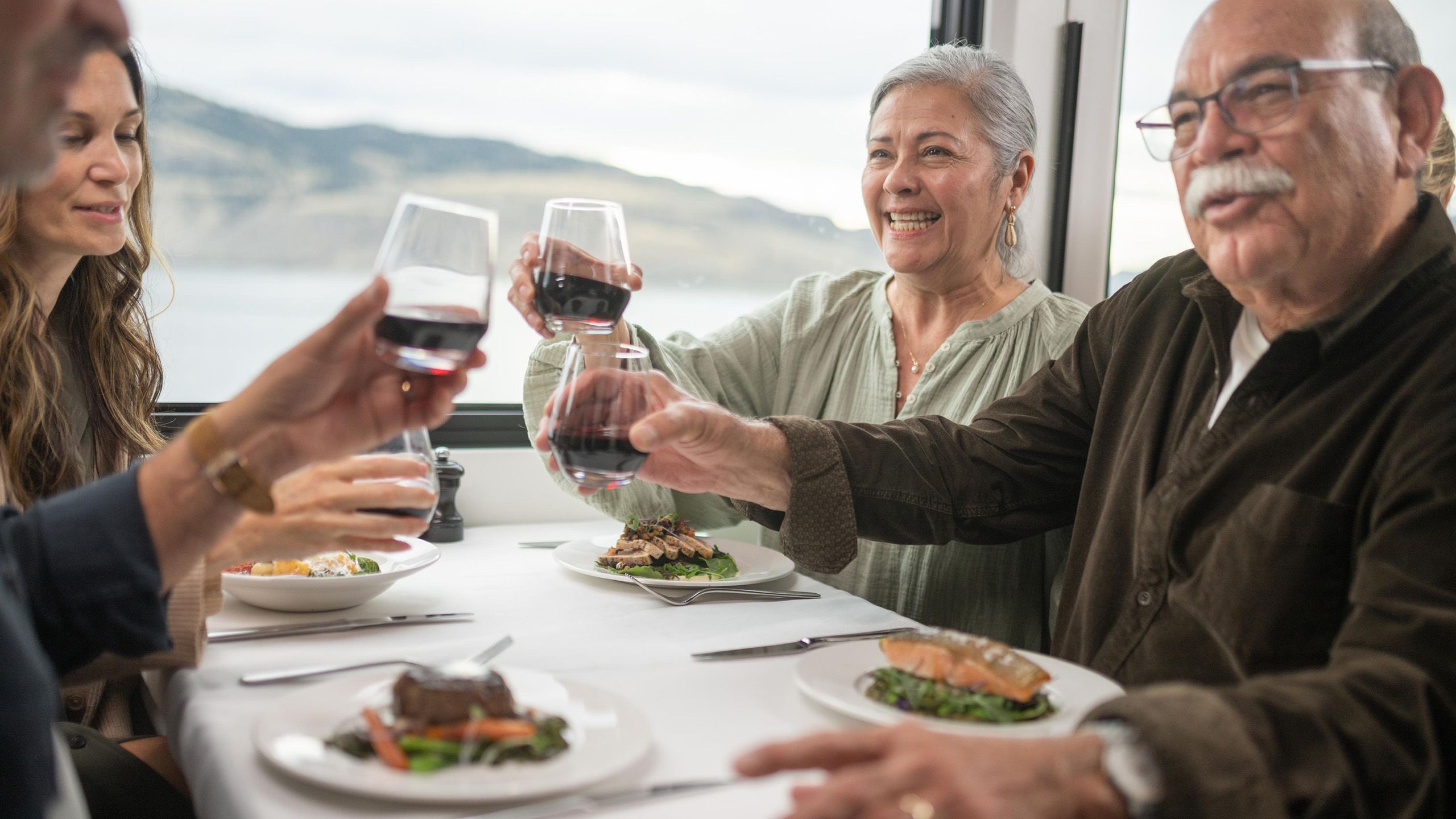 Gourmet dining on board Rocky Mountaineer