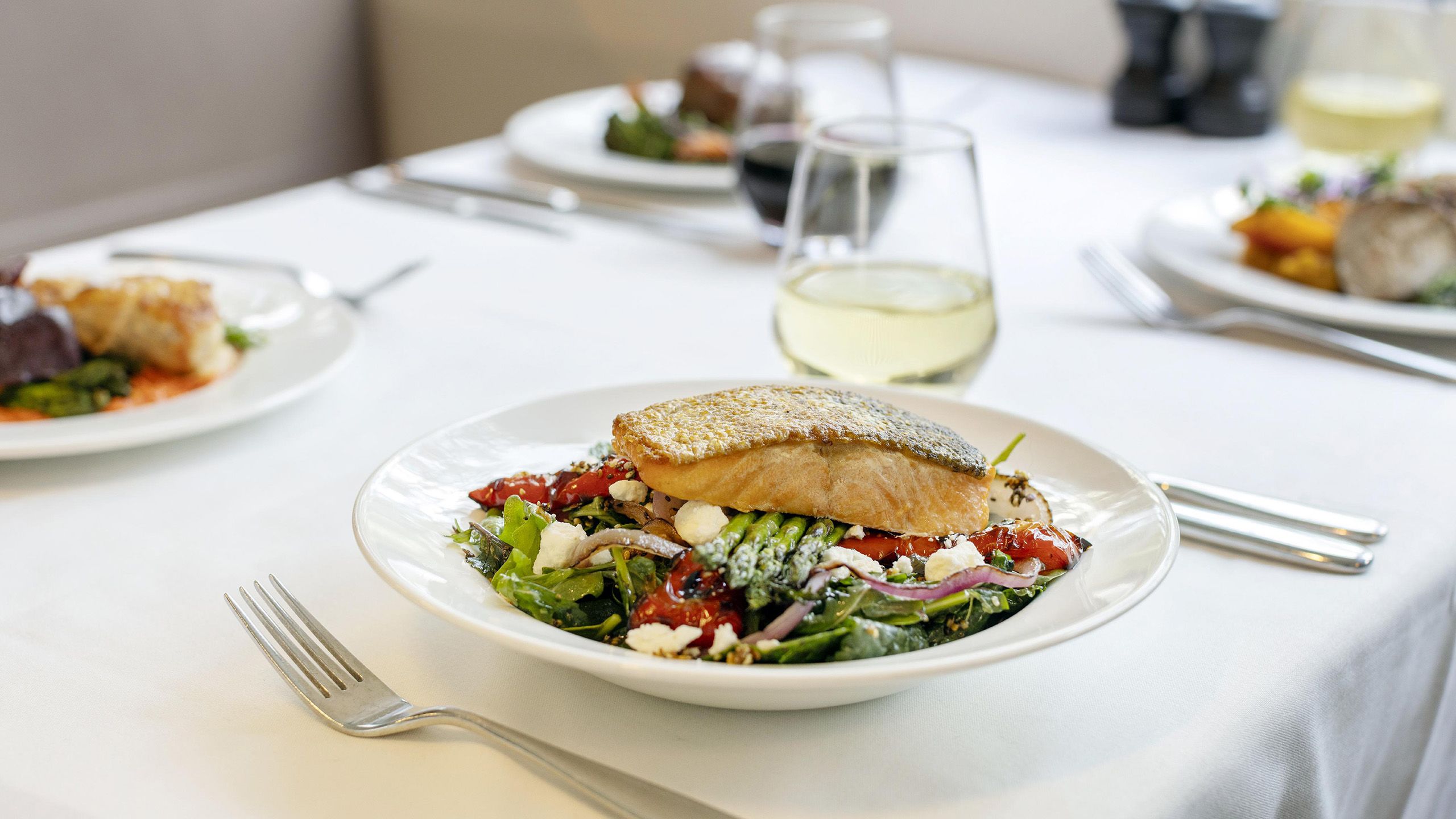 Lunch on board Rocky Mountaineer